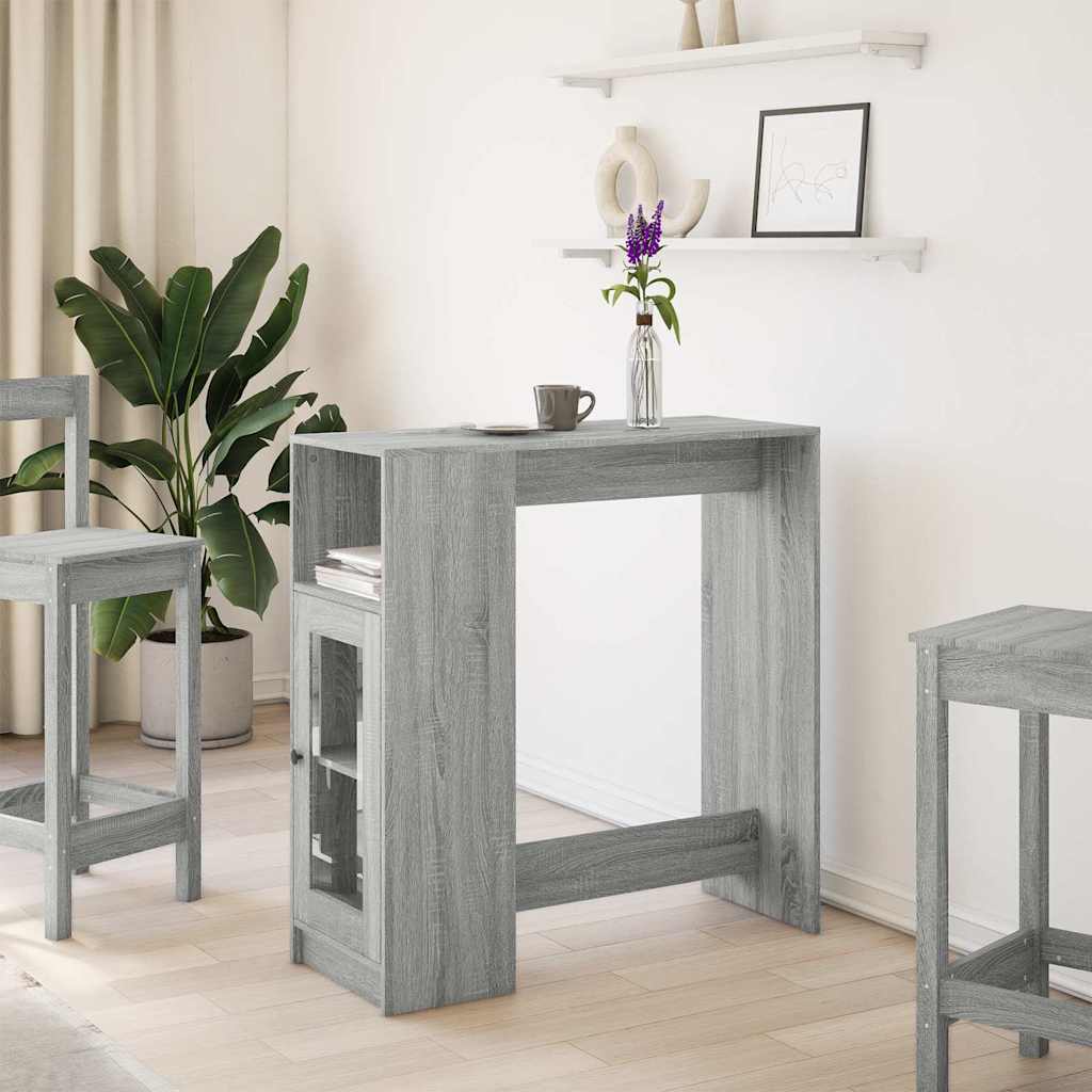 Τραπέζι Μπαρ Γκρι Sonoma 101x40x103,5 εκ. από Επεξεργ. Ξύλο
