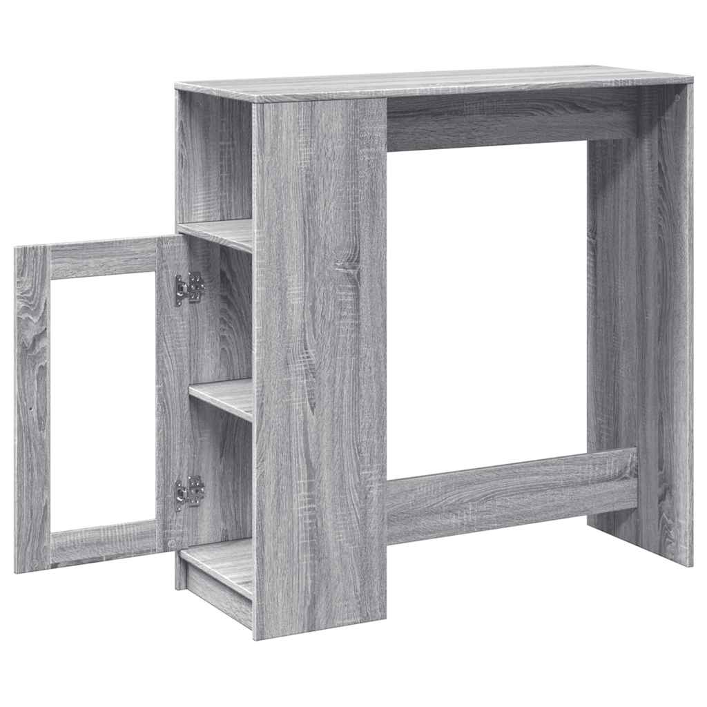 Τραπέζι Μπαρ Γκρι Sonoma 101x40x103,5 εκ. από Επεξεργ. Ξύλο