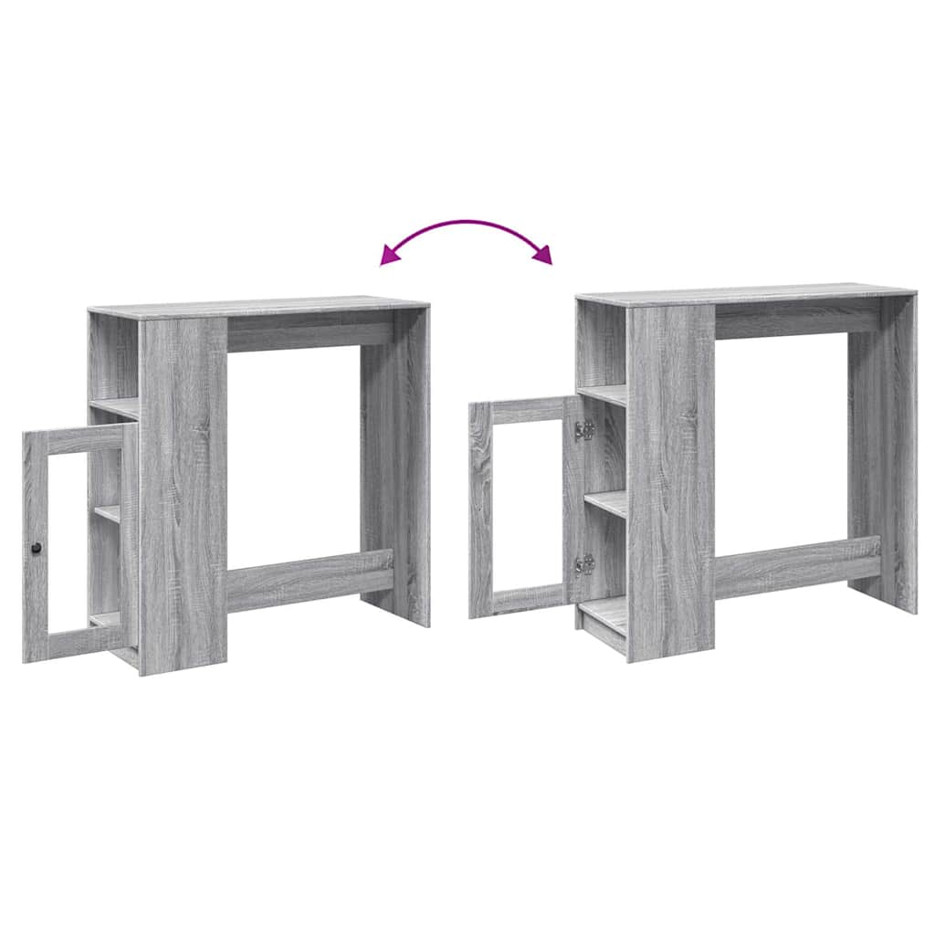 Τραπέζι Μπαρ Γκρι Sonoma 101x40x103,5 εκ. από Επεξεργ. Ξύλο