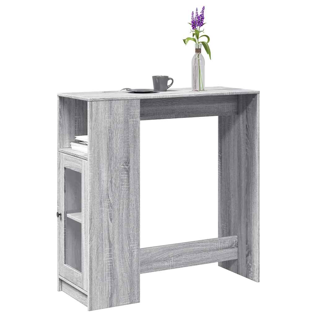Τραπέζι Μπαρ Γκρι Sonoma 101x40x103,5 εκ. από Επεξεργ. Ξύλο