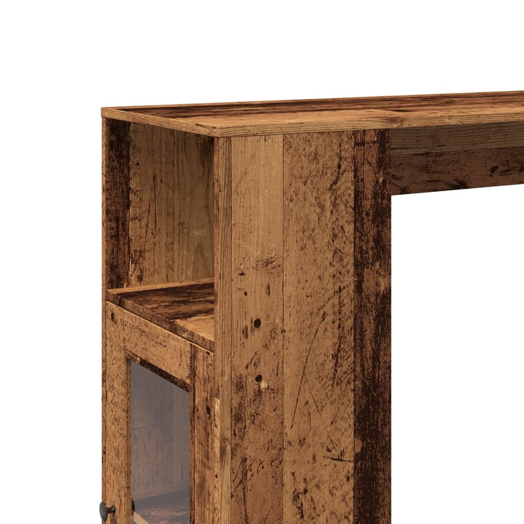 Τραπέζι Μπαρ με Ράγες 101x40x103,5 εκ. Επεξεργ. Ξύλο