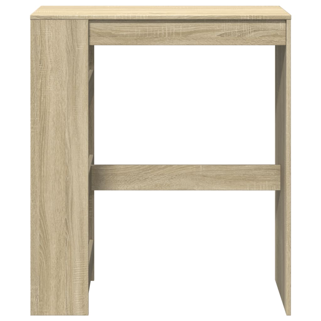 Τραπέζι Μπαρ με Ράγες Sonoma Δρυς 90x40x103,5 εκ Επεξεργ. Ξύλο