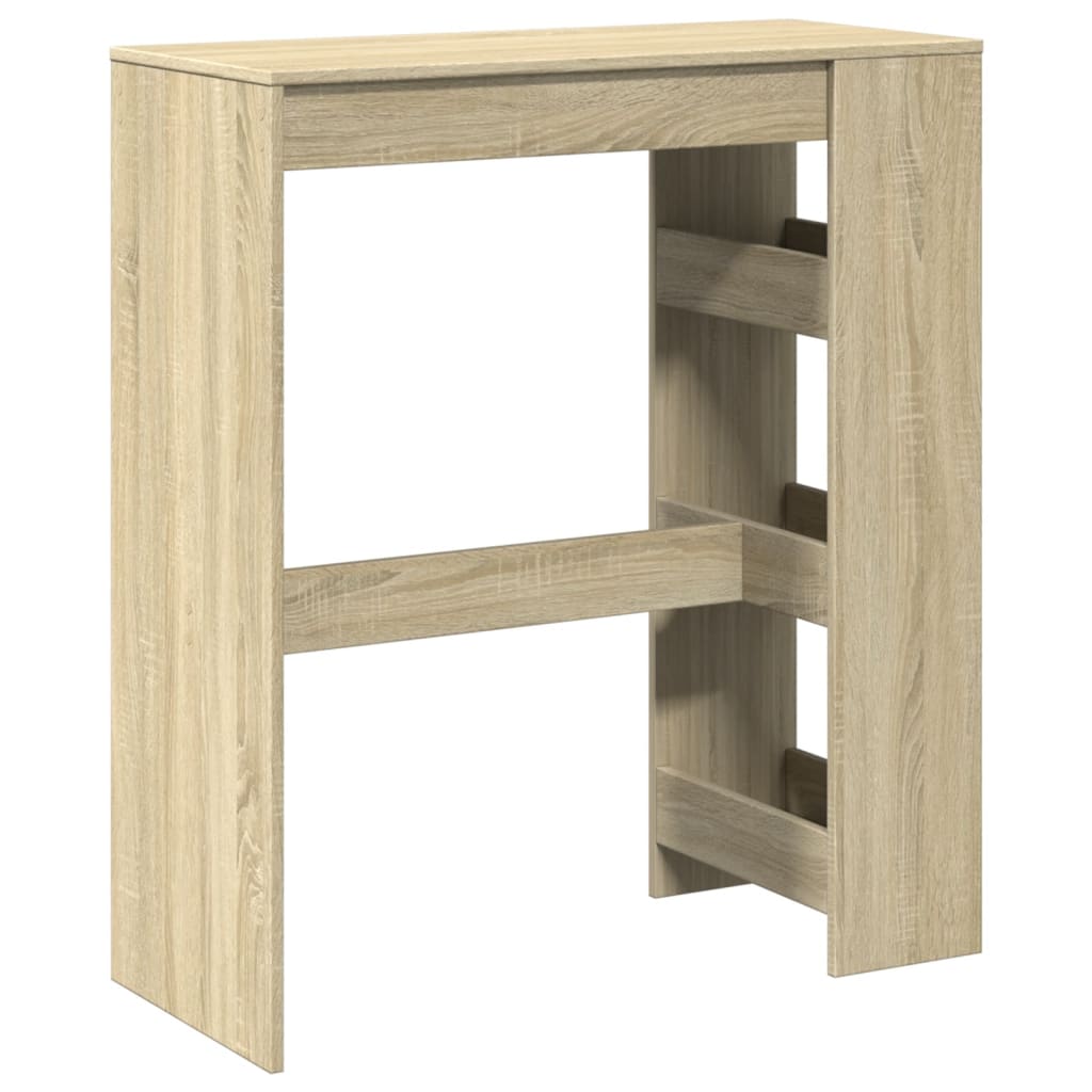 Τραπέζι Μπαρ με Ράγες Sonoma Δρυς 90x40x103,5 εκ Επεξεργ. Ξύλο