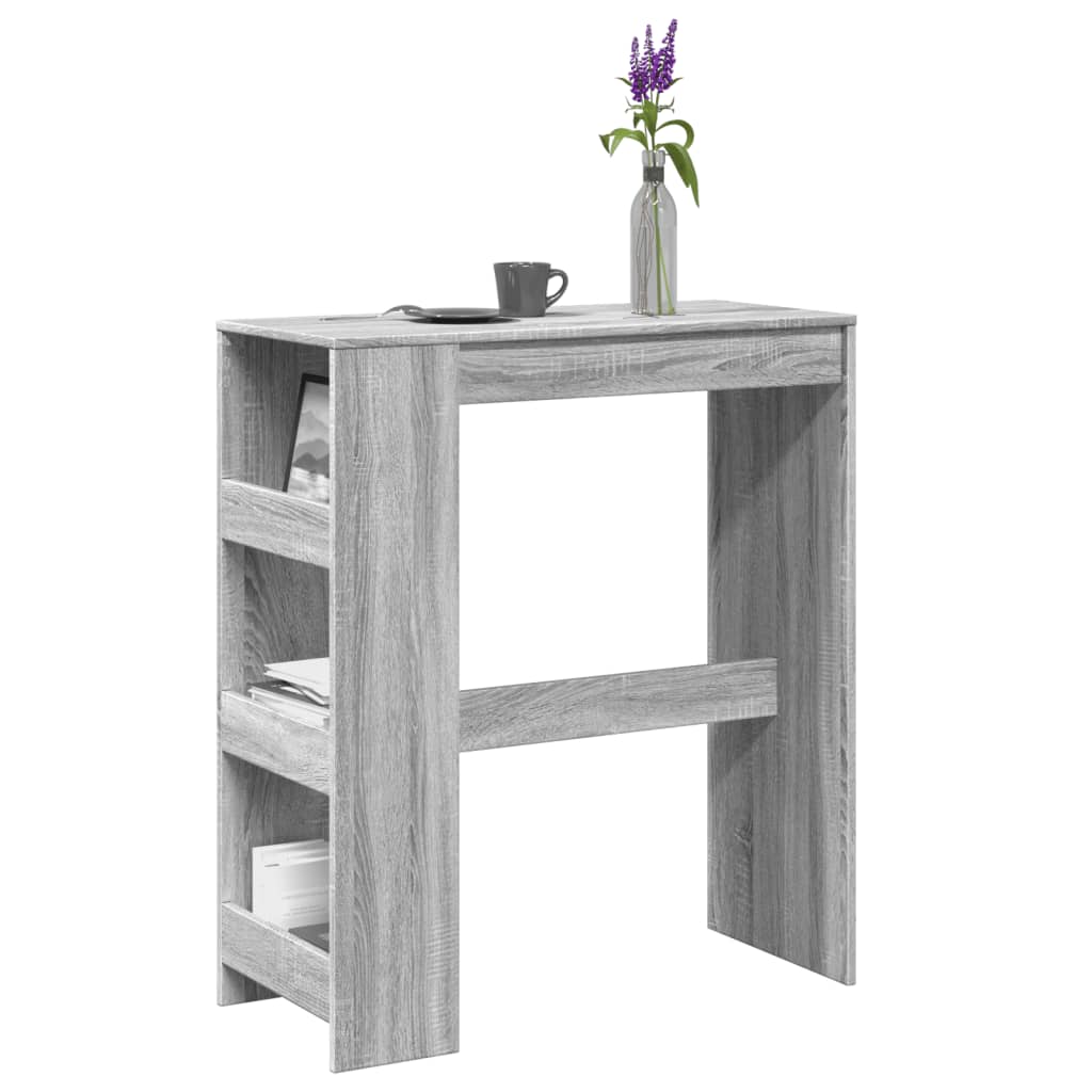 Τραπέζι Μπαρ Γκρι Sonoma 90x40x103,5 εκ. από Επεξεργ. Ξύλο