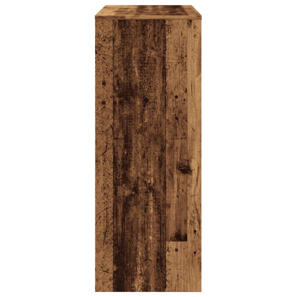 Τραπέζι Μπαρ με Ράγες 90x40x103,5 εκ. Επεξεργ. Ξύλο
