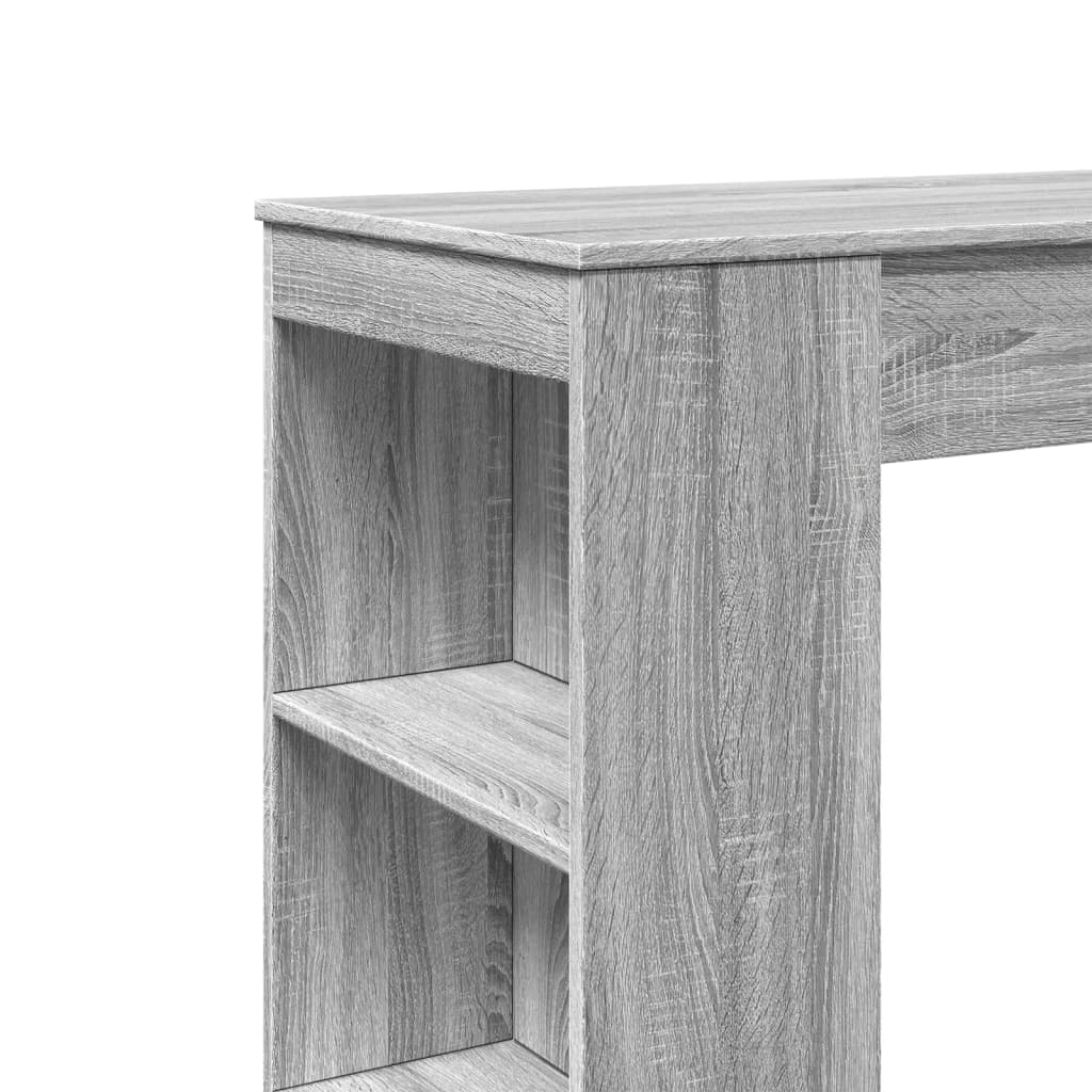 Τραπέζι Μπαρ Γκρι Sonoma 95x47x103,5 εκ. από Επεξεργ. Ξύλο