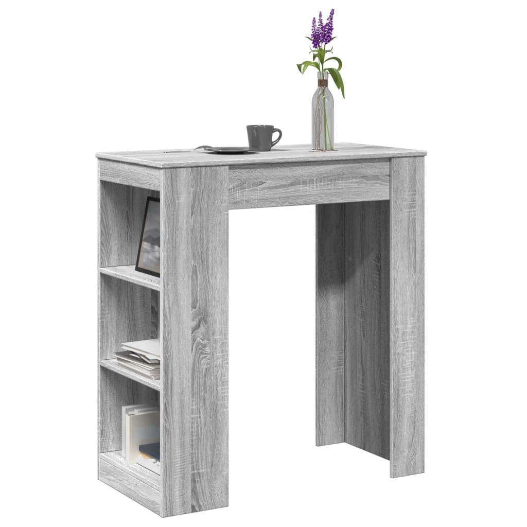 Τραπέζι Μπαρ Γκρι Sonoma 95x47x103,5 εκ. από Επεξεργ. Ξύλο