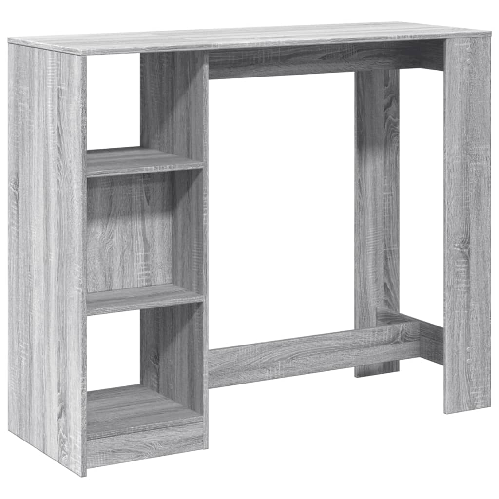 Τραπέζι Κονσόλα Γκρι Sonoma 124x46x103,5 εκ. από Επεξεργ. Ξύλο