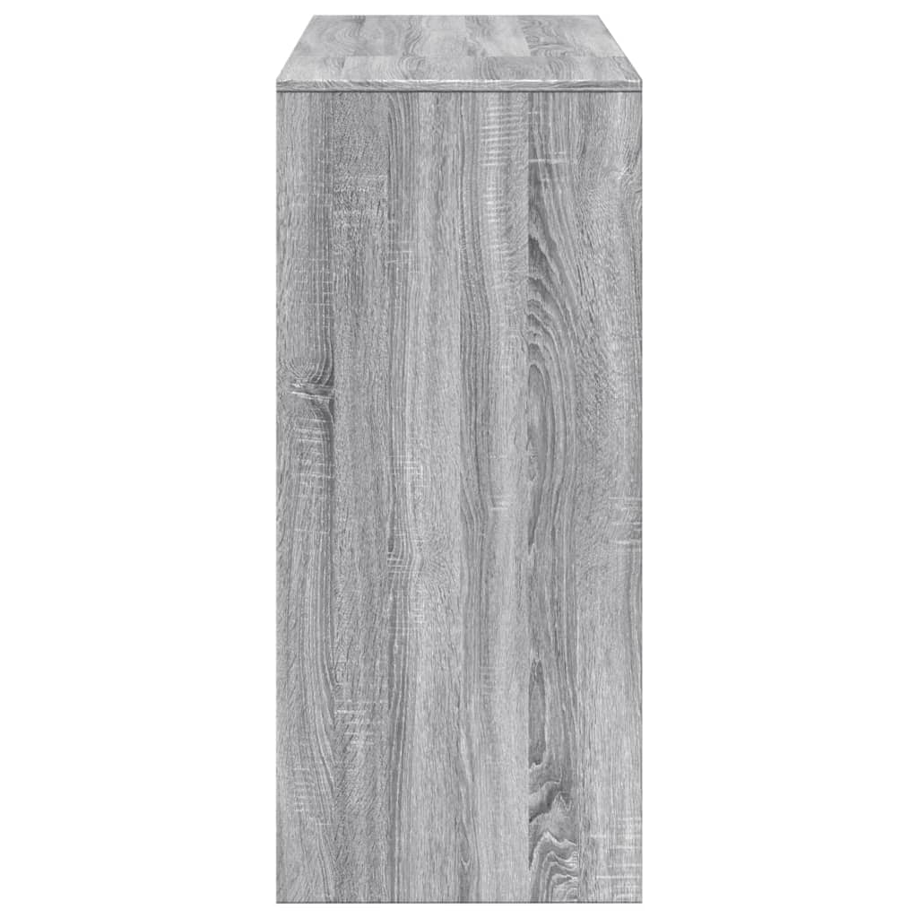 Τραπέζι Κονσόλα Γκρι Sonoma 124x46x103,5 εκ. από Επεξεργ. Ξύλο