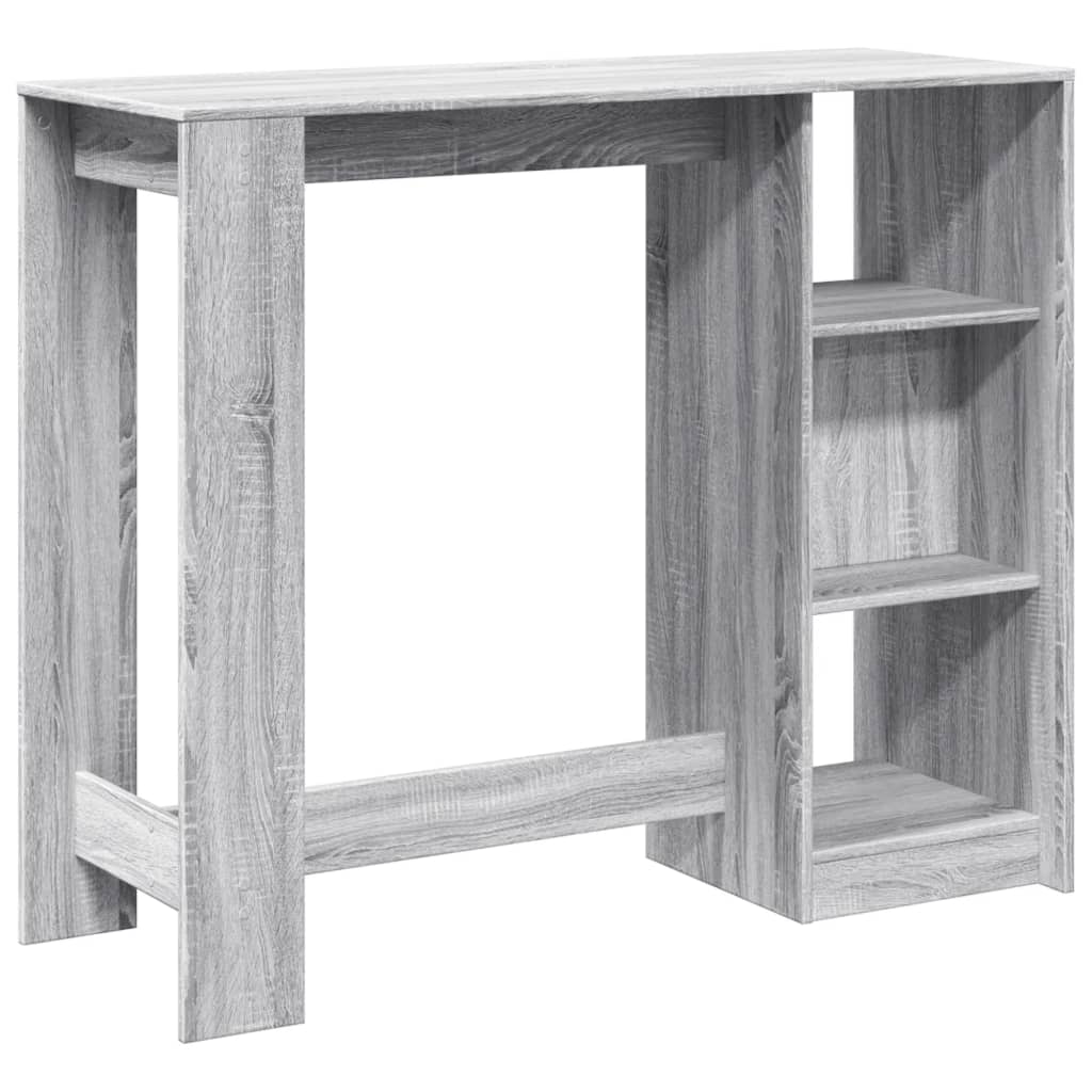 Τραπέζι Κονσόλα Γκρι Sonoma 124x46x103,5 εκ. από Επεξεργ. Ξύλο