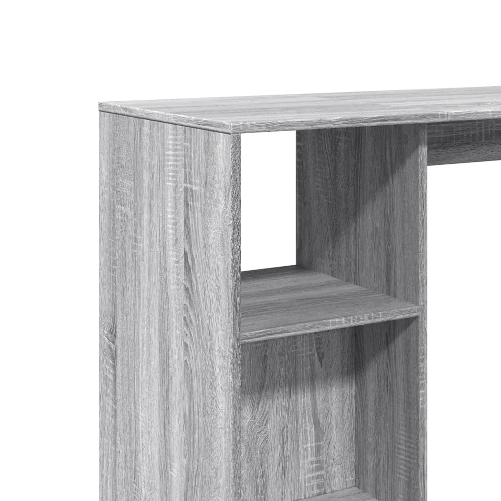 Τραπέζι Κονσόλα Γκρι Sonoma 124x46x103,5 εκ. από Επεξεργ. Ξύλο