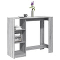 Τραπέζι Κονσόλα Γκρι Sonoma 124x46x103,5 εκ. από Επεξεργ. Ξύλο