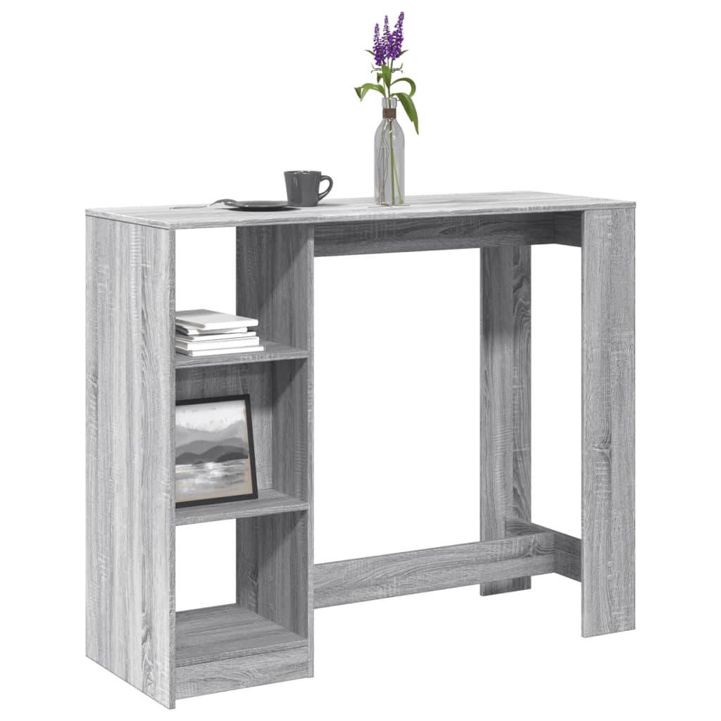 Τραπέζι Κονσόλα Γκρι Sonoma 124x46x103,5 εκ. από Επεξεργ. Ξύλο