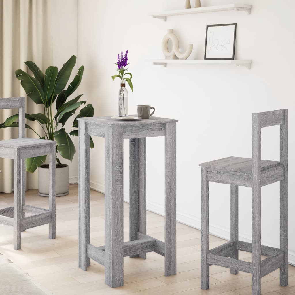 Τραπέζι Κονσόλα Γκρι Sonoma 51x50x103,5 εκ. από Επεξεργ. Ξύλο