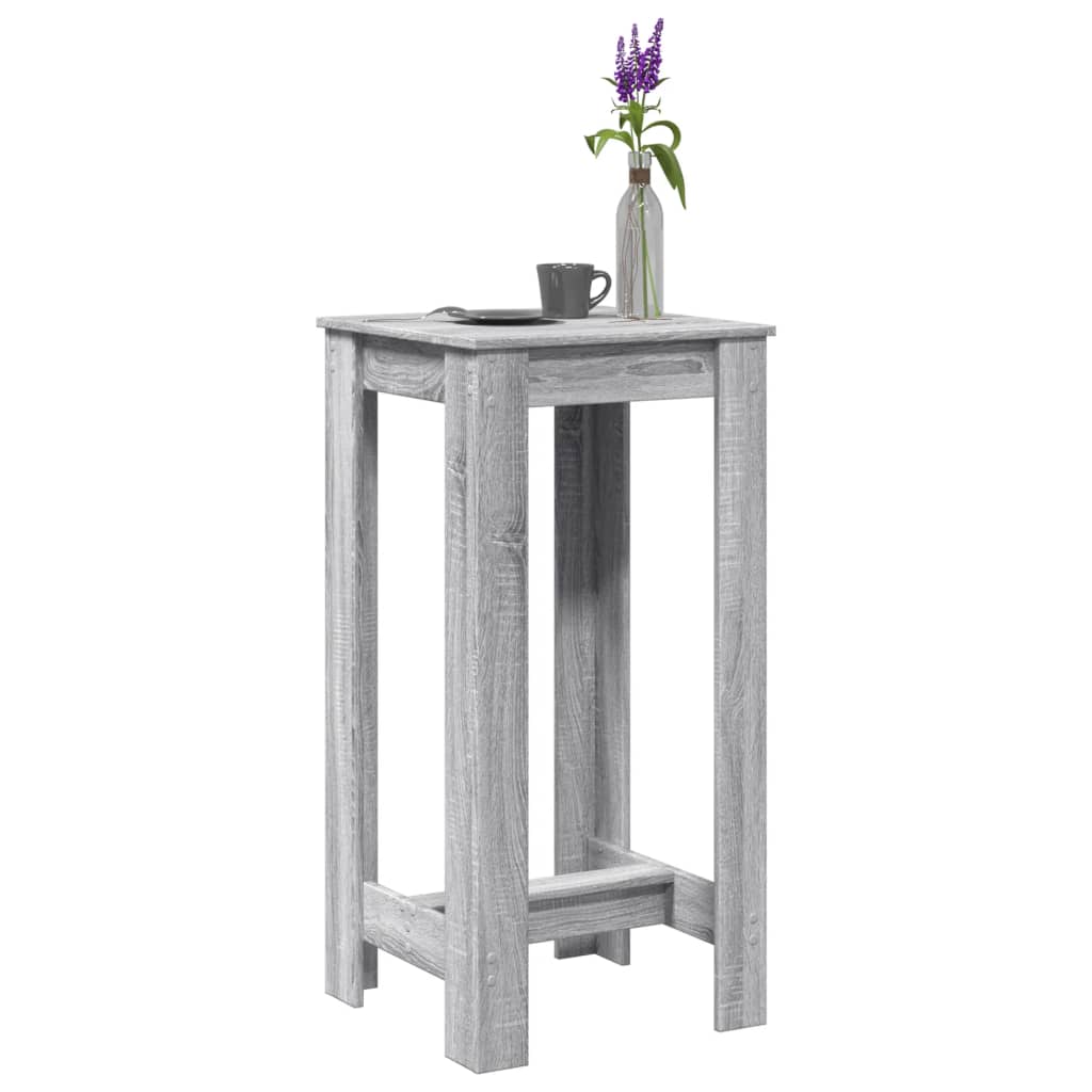 Τραπέζι Κονσόλα Γκρι Sonoma 51x50x103,5 εκ. από Επεξεργ. Ξύλο