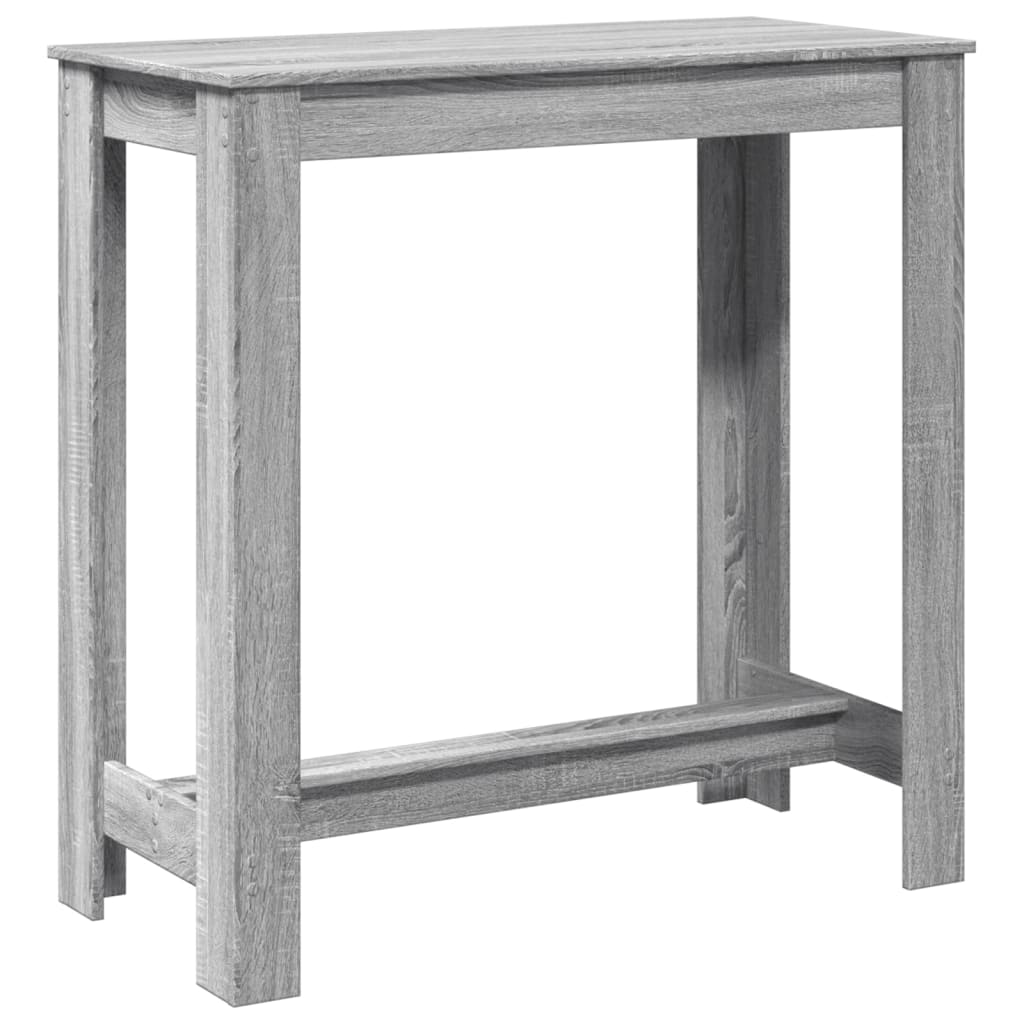 Τραπέζι Μπαρ Γκρι Sonoma 102x50x103,5εκ. Επεξεργ. Ξύλο