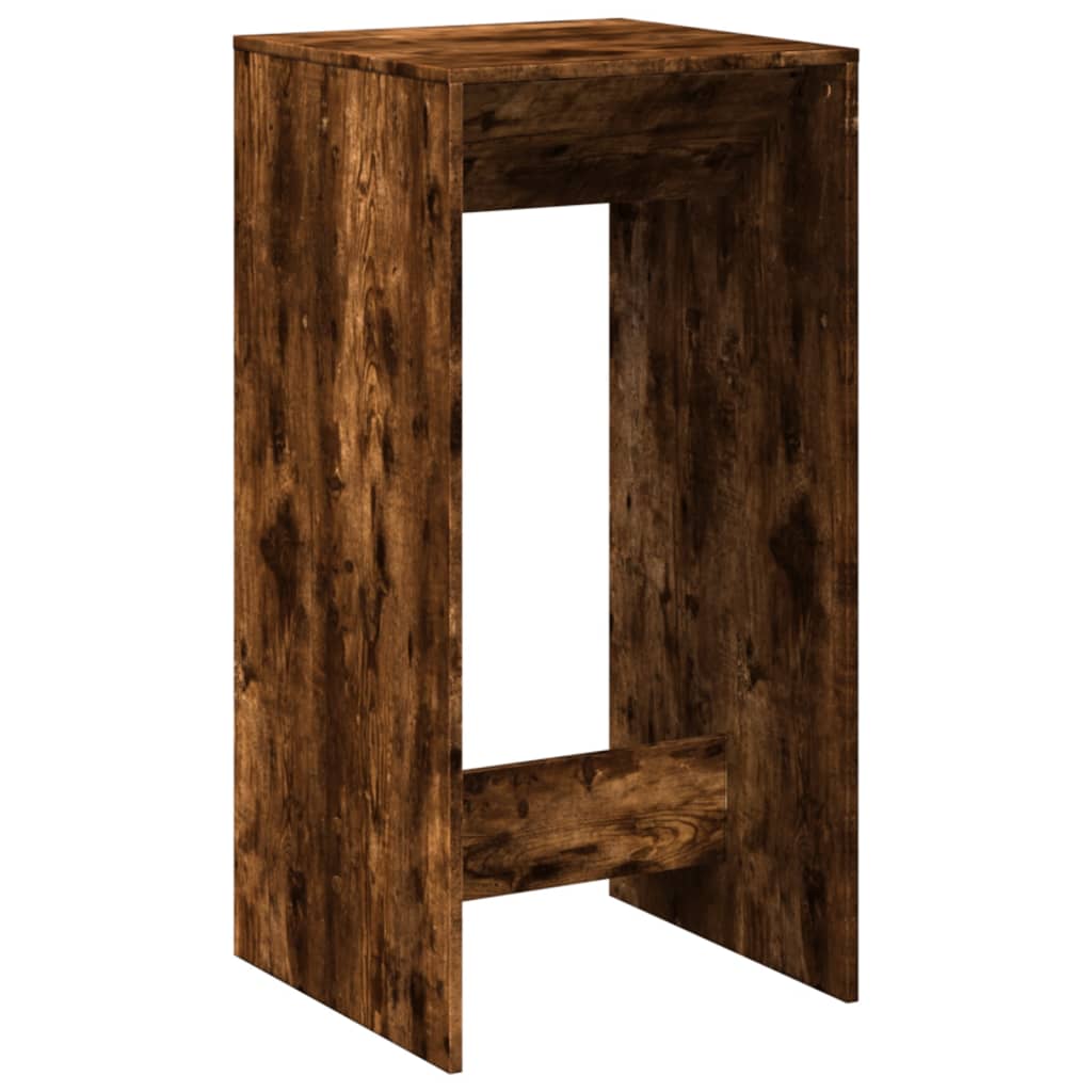 Τραπέζι Μπαρ Καπνιστή Δρυς 51x50x103,5 εκ. Επεξ. Ξύλο