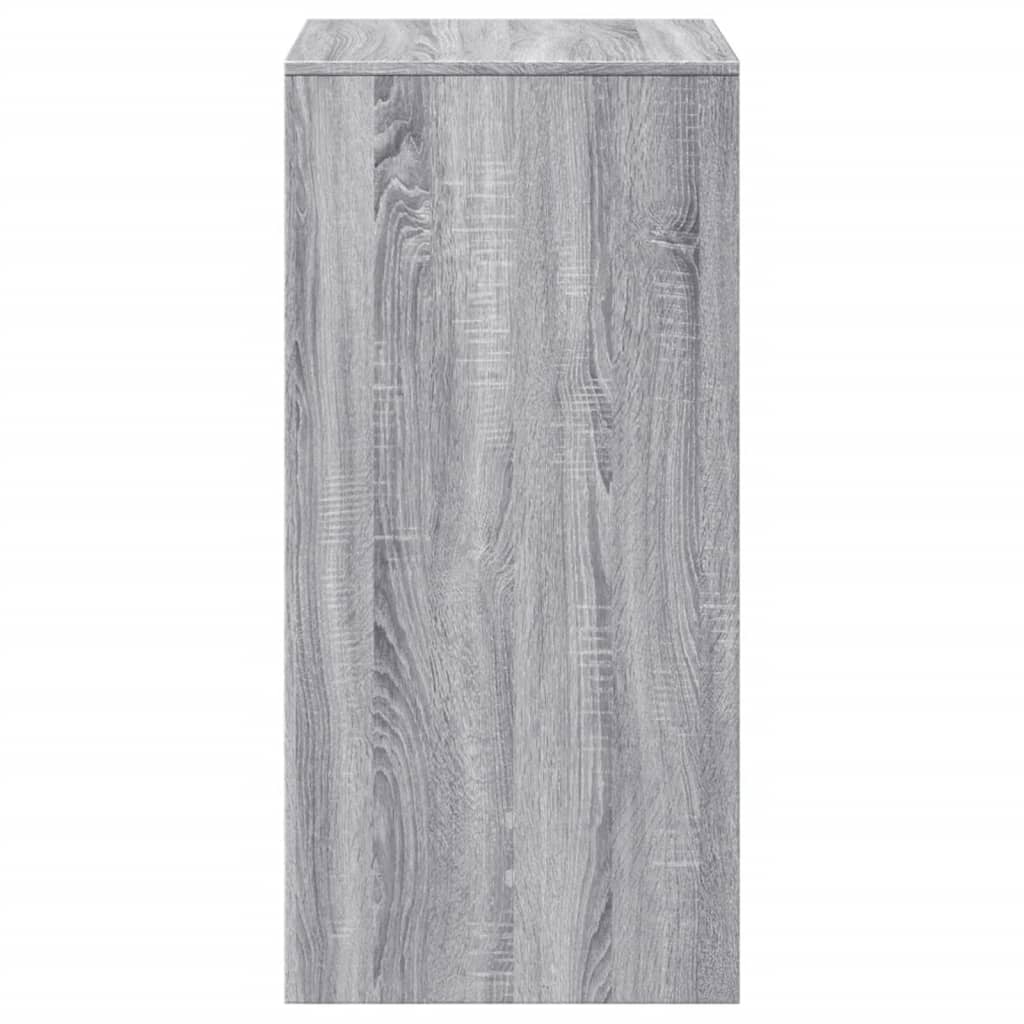 Τραπέζι Κονσόλα Γκρι Sonoma 51x50x103,5 εκ. από Επεξεργ. Ξύλο