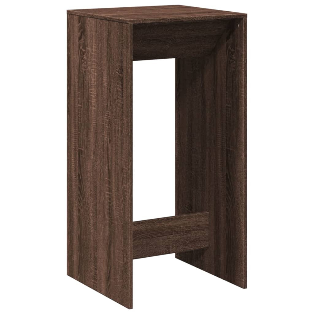Τραπέζι Μπαρ Καφέ Δρυς 51x50x103,5 εκ. Επεξ. Ξύλο