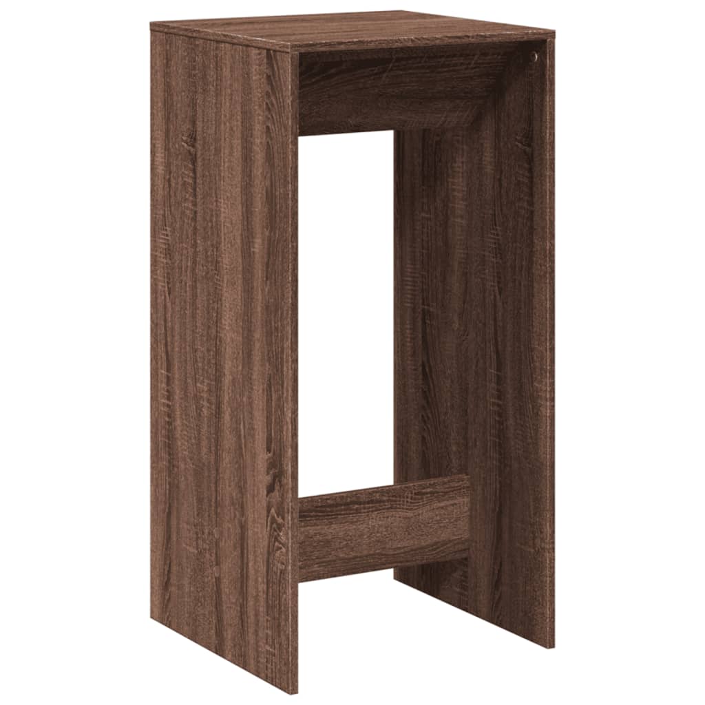 Τραπέζι Μπαρ Καφέ Δρυς 51x50x103,5 εκ. Επεξ. Ξύλο