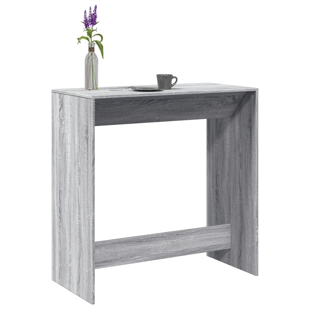 Τραπέζι Μπαρ Γκρι Sonoma 102x50x103,5εκ. Επεξεργ. Ξύλο