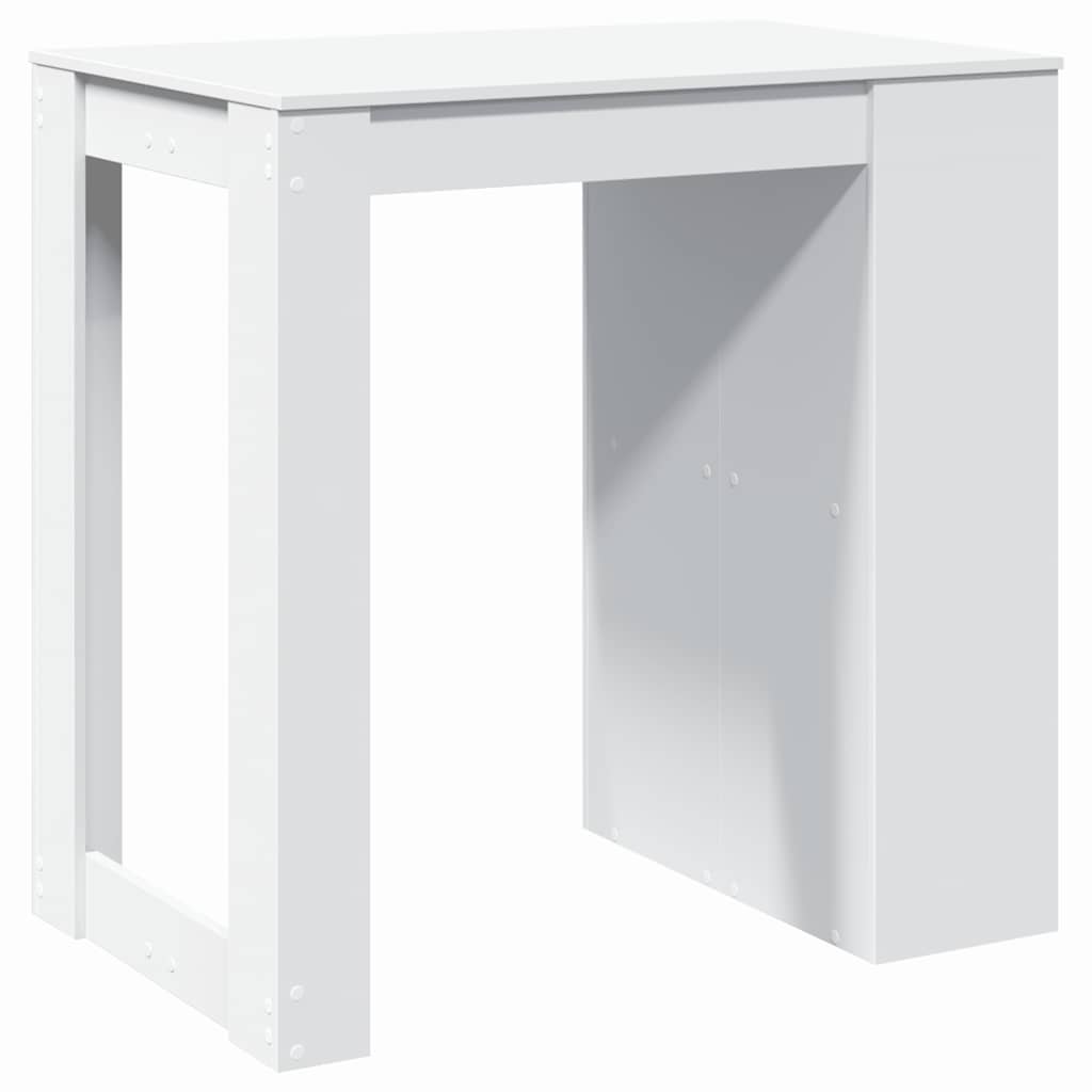 Τραπέζι Μπαρ Λευκό 102x70x103,5εκ. Επεξεργ. Ξύλο