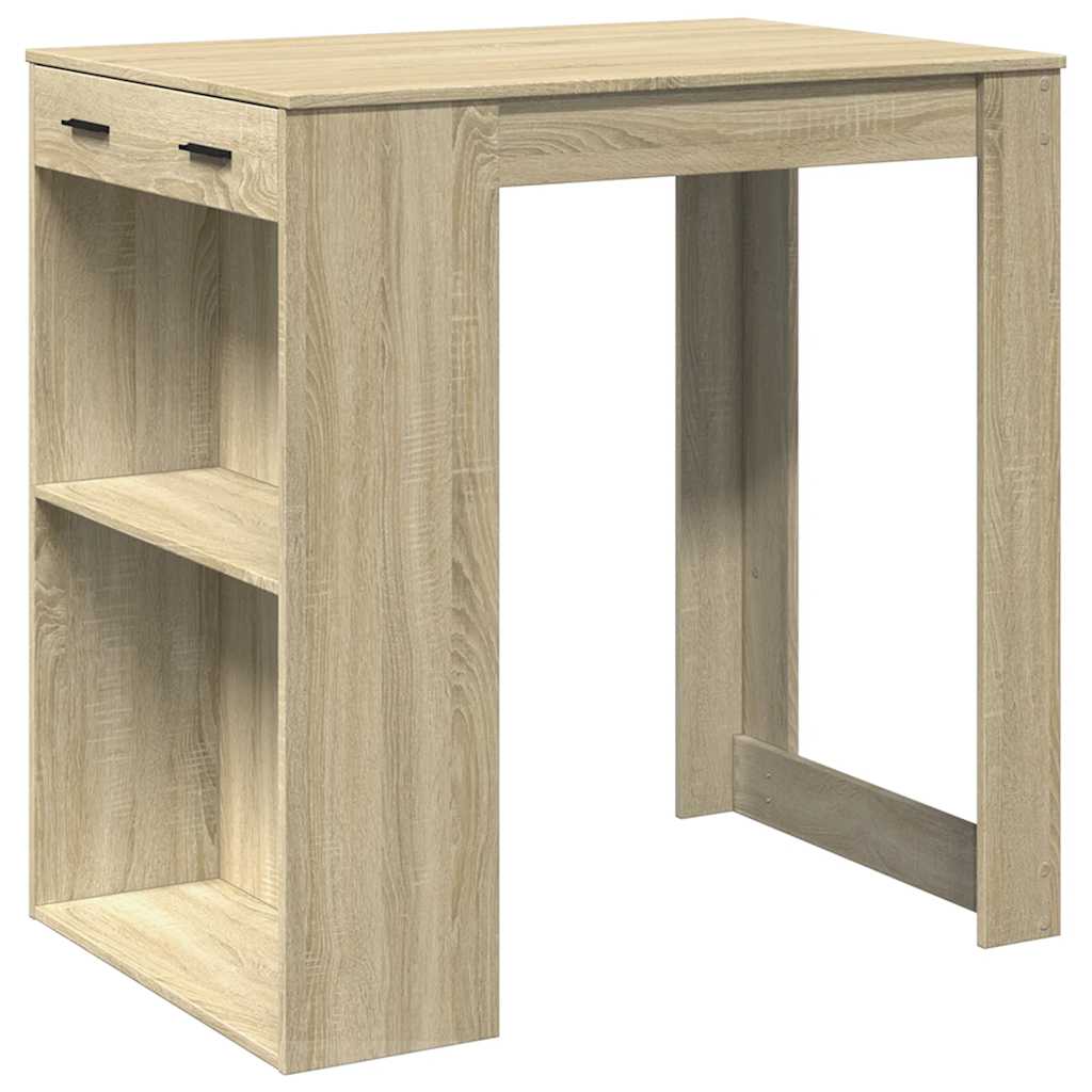 Τραπέζι Μπαρ Sonoma Δρυς 102x70x103,5 εκ. Επεξεργ. Ξύλο