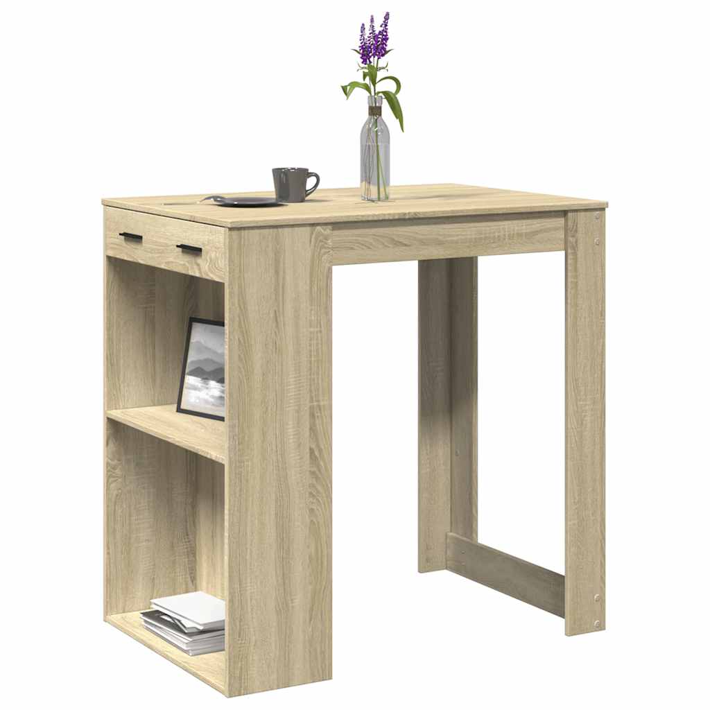 Τραπέζι Μπαρ Sonoma Δρυς 102x70x103,5 εκ. Επεξεργ. Ξύλο