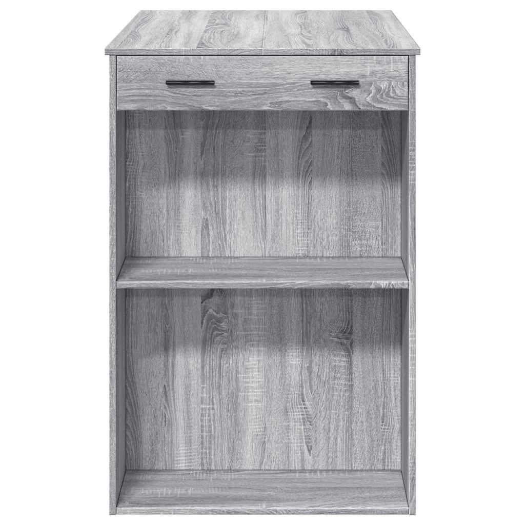 Τραπέζι Μπαρ Γκρι Sonoma 102x70x103,5 εκ. Επεξεργ. Ξύλο