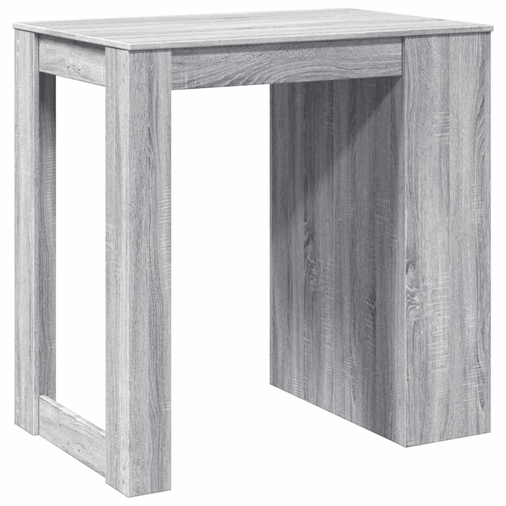 Τραπέζι Μπαρ Γκρι Sonoma 102x70x103,5 εκ. Επεξεργ. Ξύλο