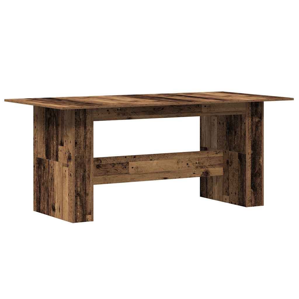 Τραπέζι τραπεζαρίας Παλιό ξύλο 180x90x76 cm Ξύλινη κατασκευή