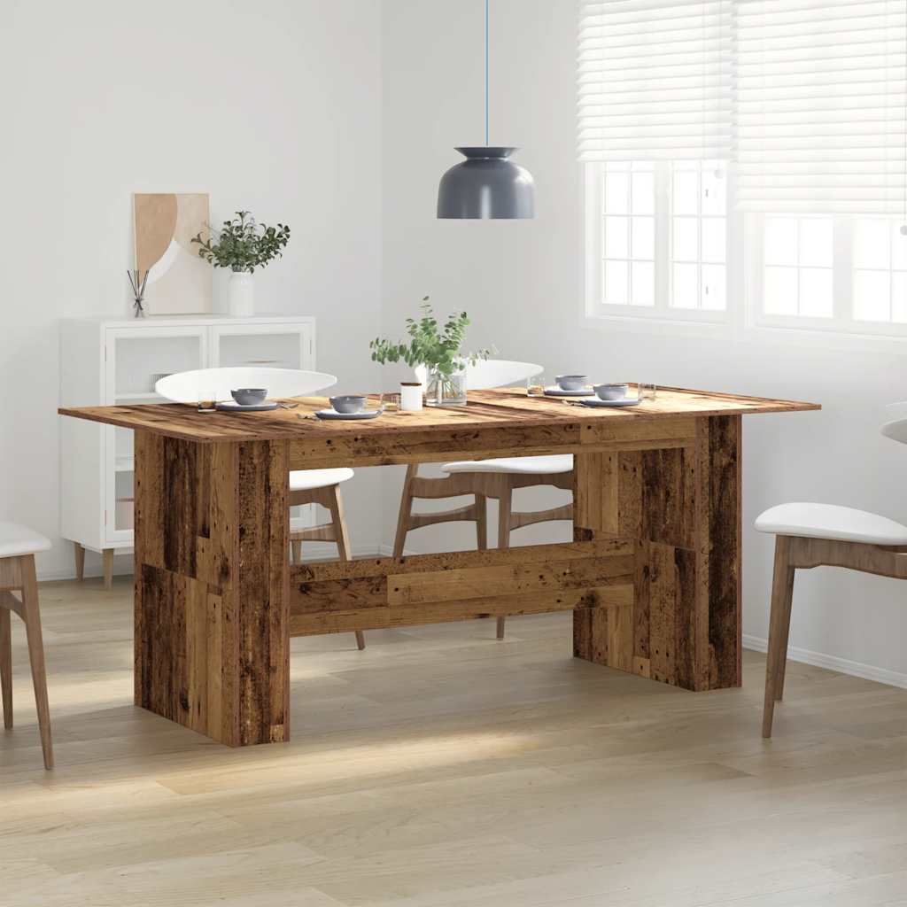 Τραπέζι τραπεζαρίας Παλιό ξύλο 180x90x76 cm Ξύλινη κατασκευή