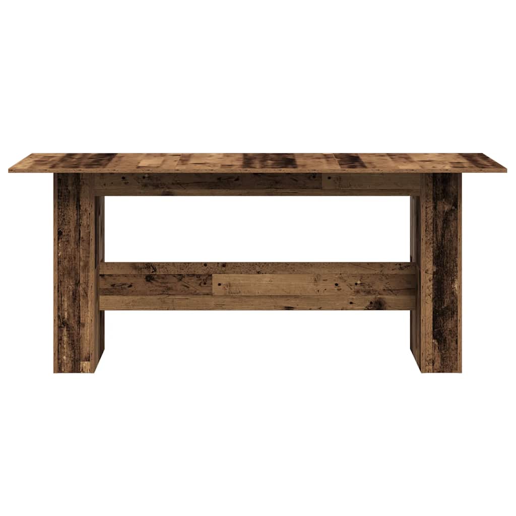 Τραπέζι τραπεζαρίας Παλιό ξύλο 180x90x76 cm Ξύλινη κατασκευή