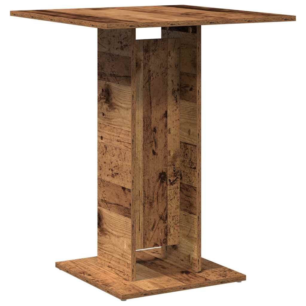 Τραπέζι Bistro Παλιό Ξύλο 60 x 60 x 75 εκ. Μοριοσανίδα