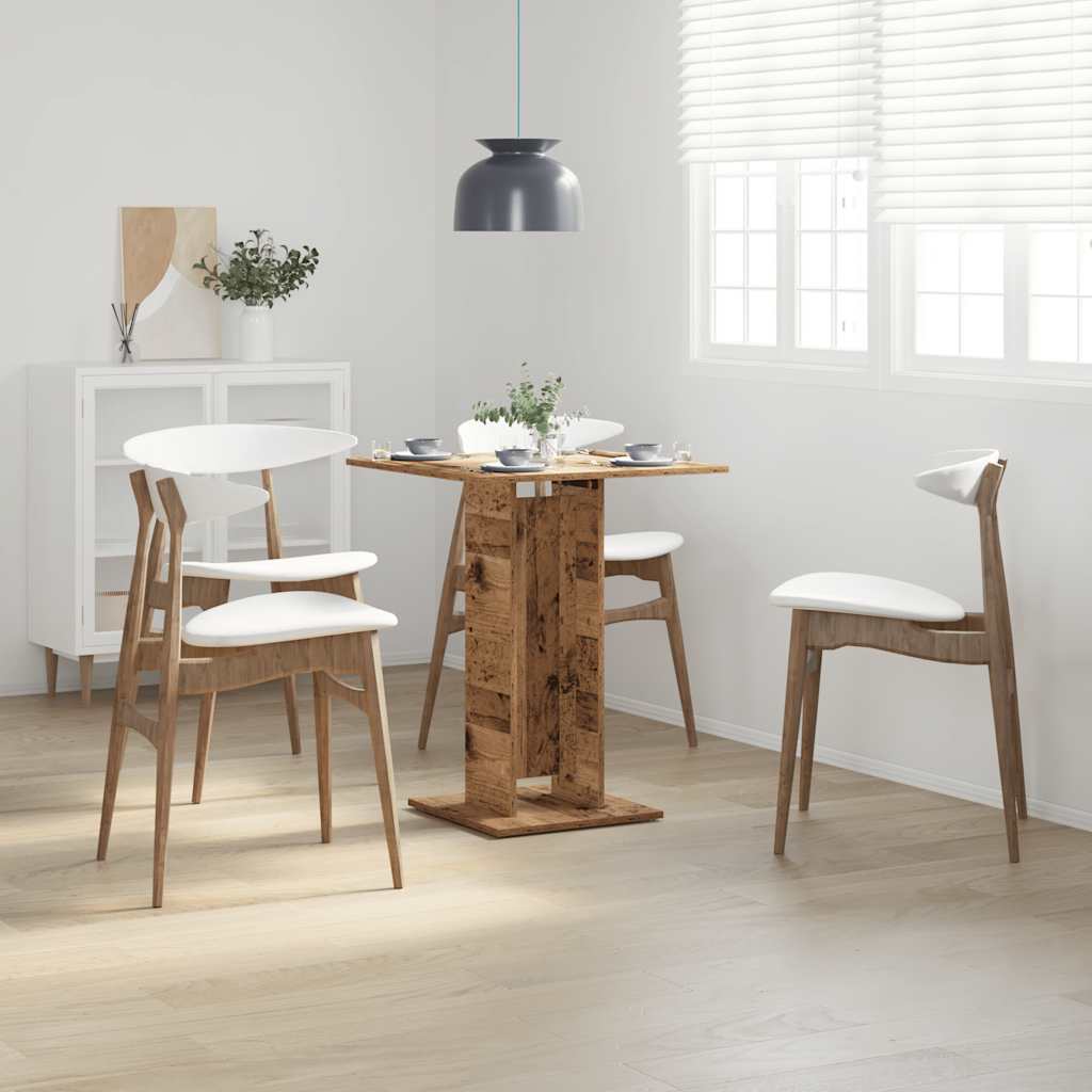 Τραπέζι Bistro Παλιό Ξύλο 60 x 60 x 75 εκ. Μοριοσανίδα