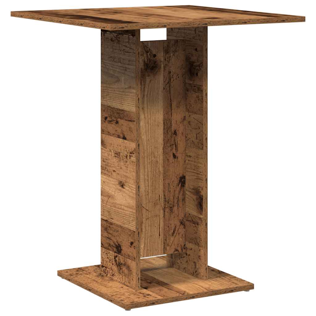 Τραπέζι Bistro Παλιό Ξύλο 60 x 60 x 75 εκ. Μοριοσανίδα