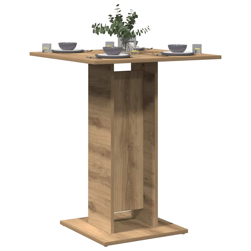 Τραπέζι Bistro Χρώμα Τεχνίτης Δρυς 60 x 60 x 75 εκ. Μοριοσανίδα