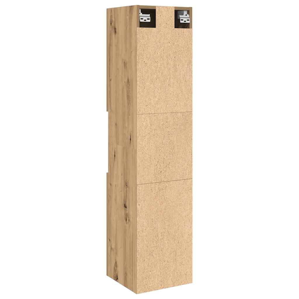 Ντουλάπι Μπάνιου Κρεμαστό Παλ. Ξύλο 30x30x130 εκ. από Επ. Ξύλο