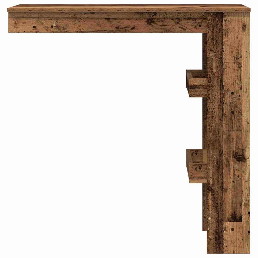 Επιτοίχιος Μπαρ Τραπέζι Παλιό Ξύλο 102x45x103,5 cm