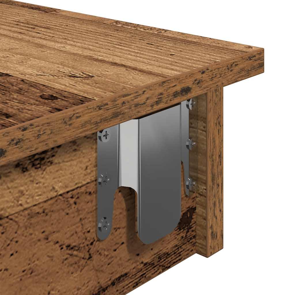 Επιτοίχιος Μπαρ Τραπέζι Παλιό Ξύλο 102x45x103,5 cm