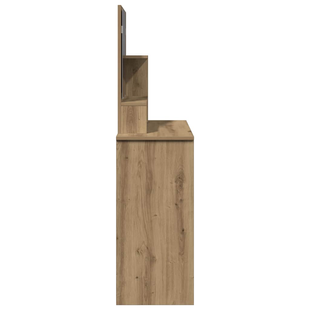 Κομοδίνο με καθρέφτη Artisan Oak 86,5x35x136 cm