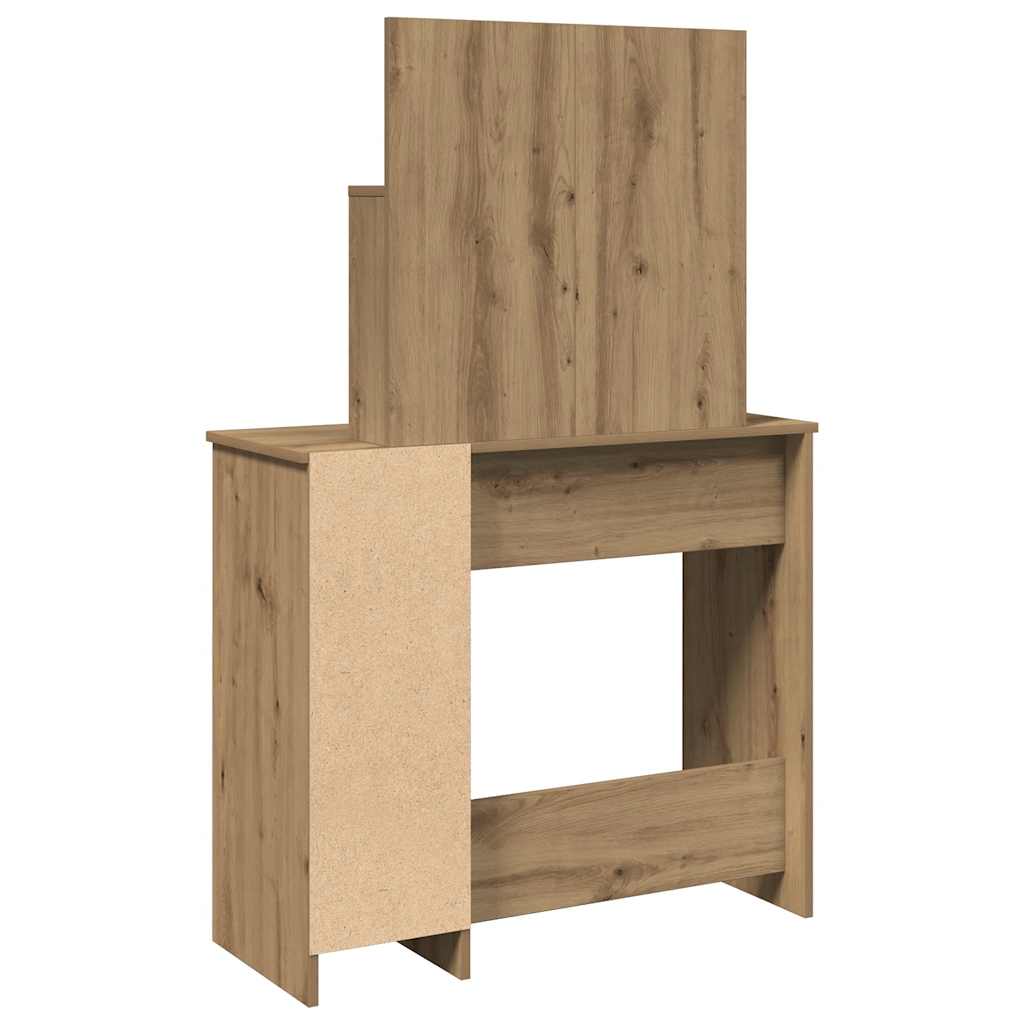 Κομοδίνο με καθρέφτη Artisan Oak 86,5x35x136 cm