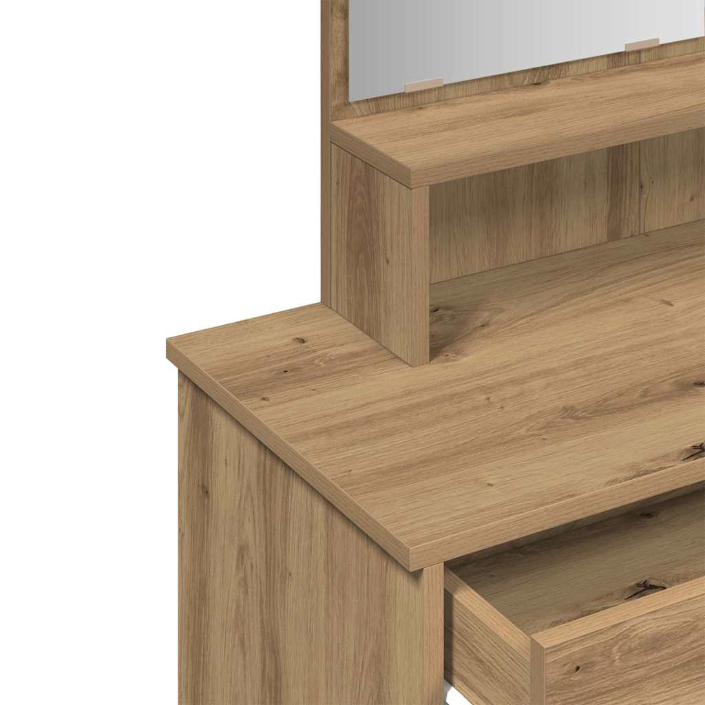 Κομοδίνο με καθρέφτη Artisan Oak 86,5x35x136 cm