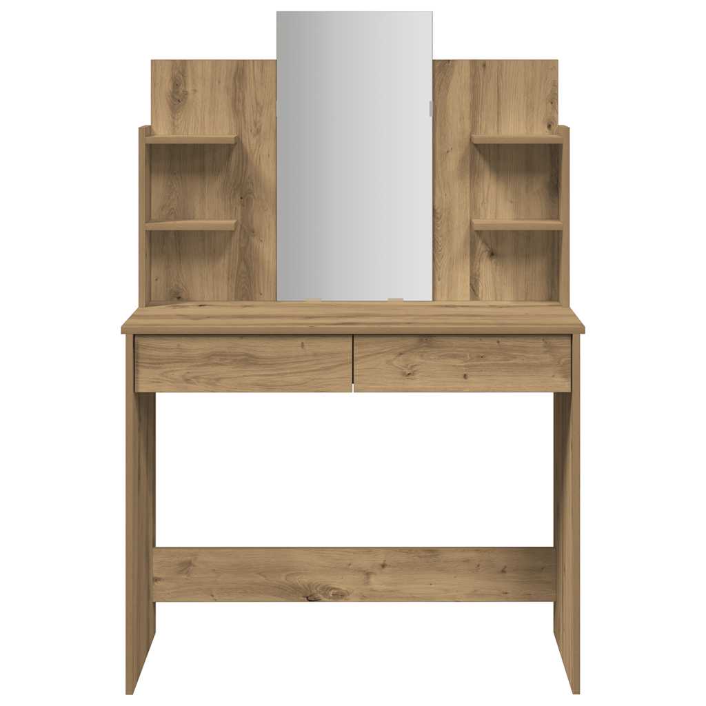 Κομοδίνο με καθρέφτη Artisan Oak 96x39x142 cm