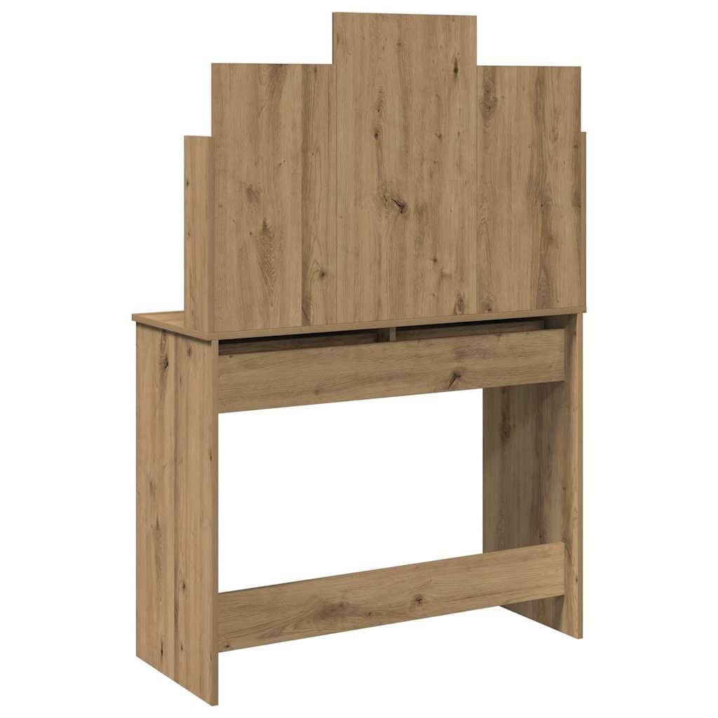 Κομοδίνο με καθρέφτη Artisan Oak 96x39x142 cm