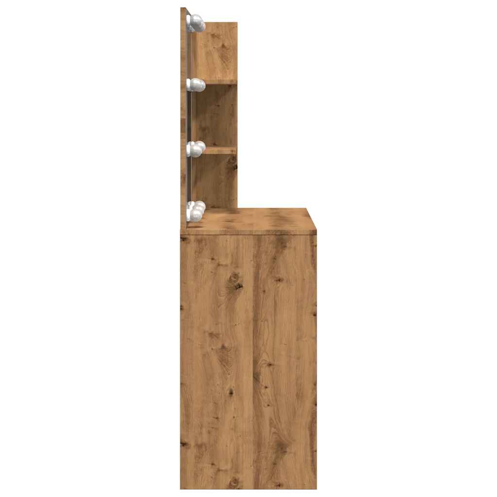 Κομοδίνο με LED Artisan Oak 74,5x40x141 cm