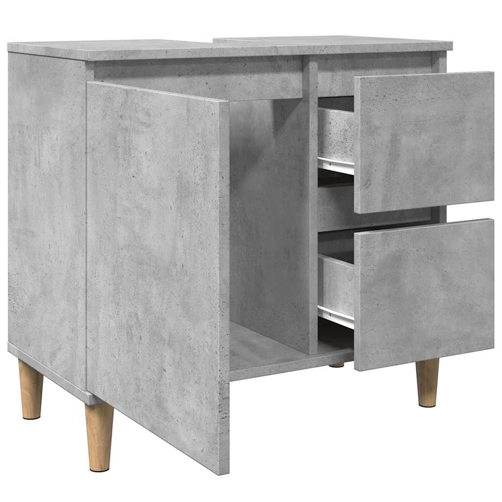 ντουλάπι νεροχύτη σκυρόδεμα γκρι 65x33x60cm κατασκευασμένο ξύλο