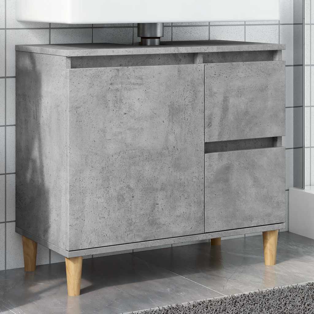 ντουλάπι νεροχύτη σκυρόδεμα γκρι 65x33x60cm κατασκευασμένο ξύλο