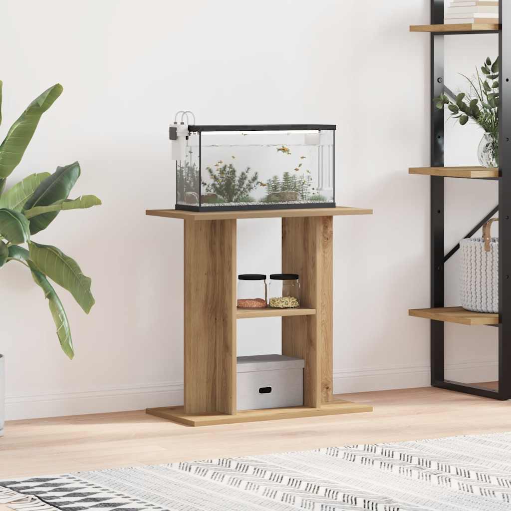 Βάση Ενυδρείου τεχνίτης Δρυς 60x30x60 εκ από Επεξεργασμένο Ξύλο