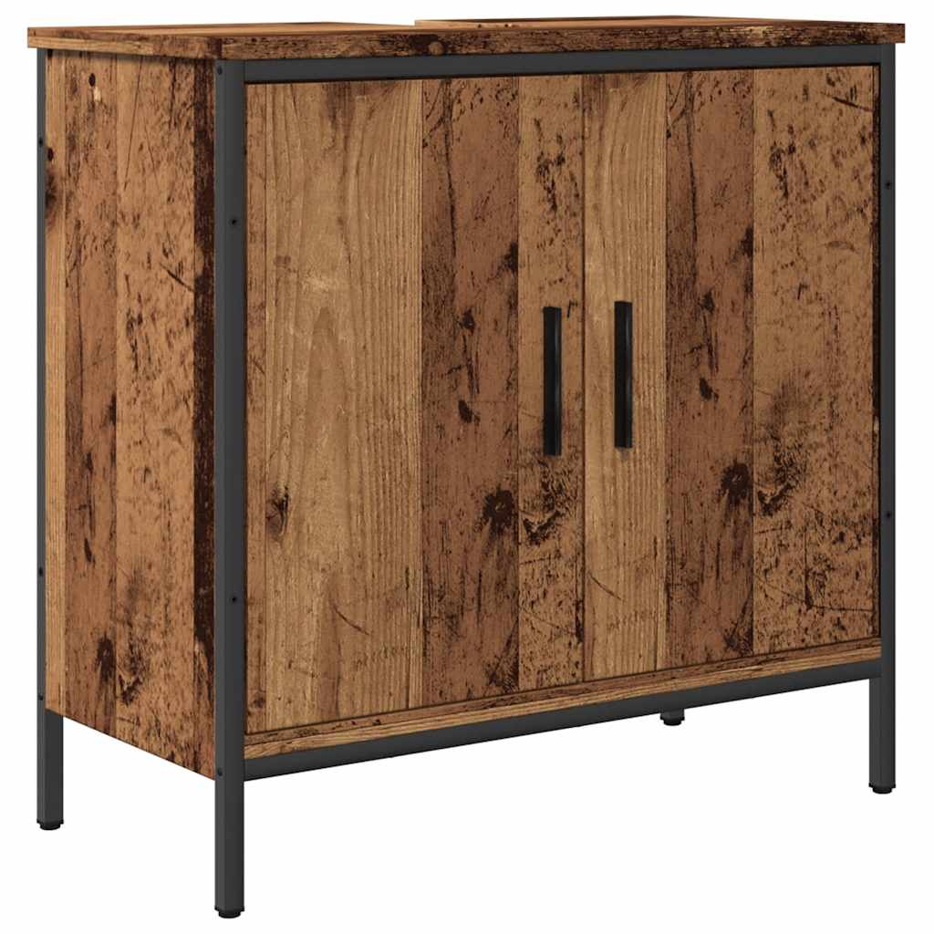 Ντουλάπι νιπτήρα Παλιό ξύλο 60x30x60 cm Κατασκευασμένο ξύλο